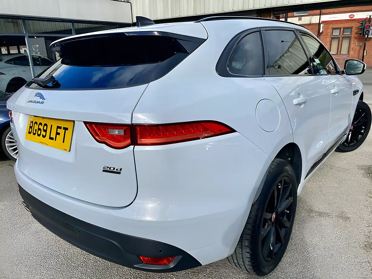 Used 2019 Jaguar F-Pace Chequered Flag White - Interior and Exterior details 8