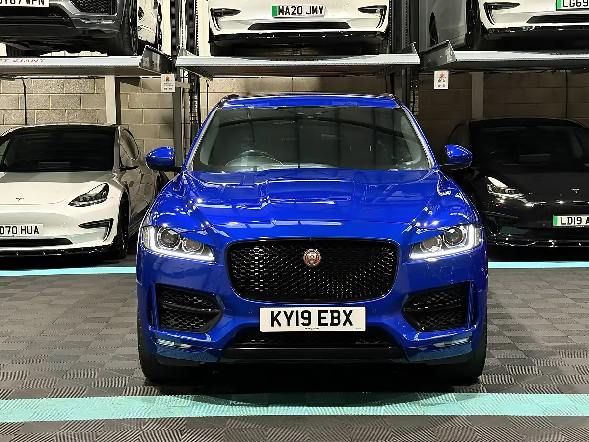 Used 2019 Jaguar F-Pace R-Sport Blue - Interior and Exterior details 4
