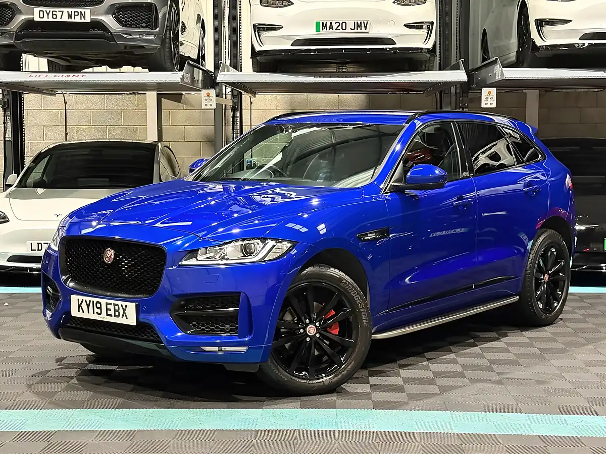 Used 2019 Jaguar F-Pace R-Sport Blue - Interior and Exterior details 5