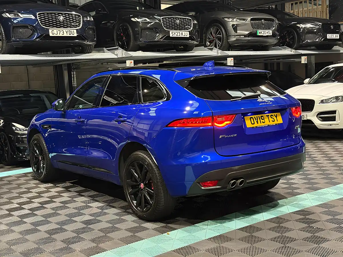 Used 2019 Jaguar F-Pace R-Sport Blue - Interior and Exterior details 7