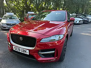 Used 2019 Jaguar F-Pace R-Sport Red - Interior and Exterior details 2