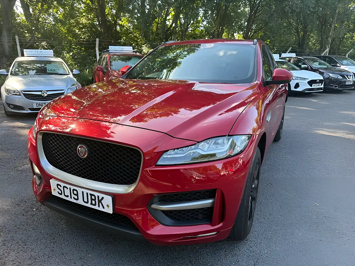 Used 2019 Jaguar F-Pace R-Sport Red - Interior and Exterior details 2