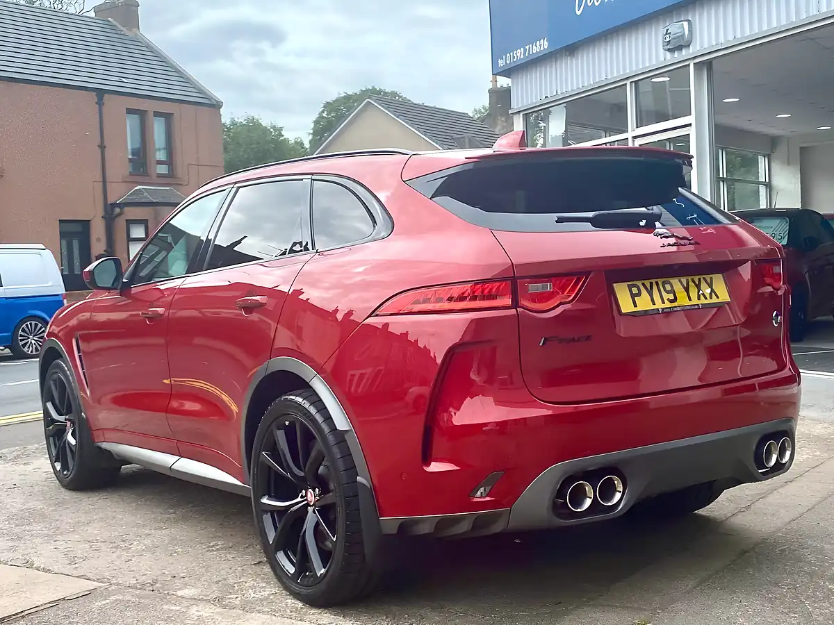Used 2019 Jaguar F-Pace Svr Quickshift Red - Interior and Exterior details 5