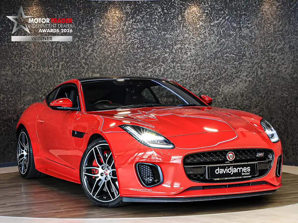Used 2019 Jaguar F-Type Chequered Flag Red - Front View
