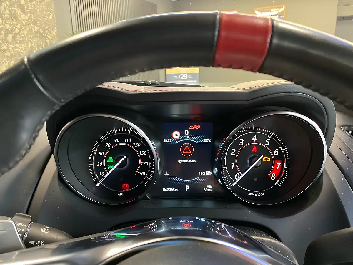 Used 2019 Jaguar F-Type Chequered Flag Red - Interior and Exterior details 16