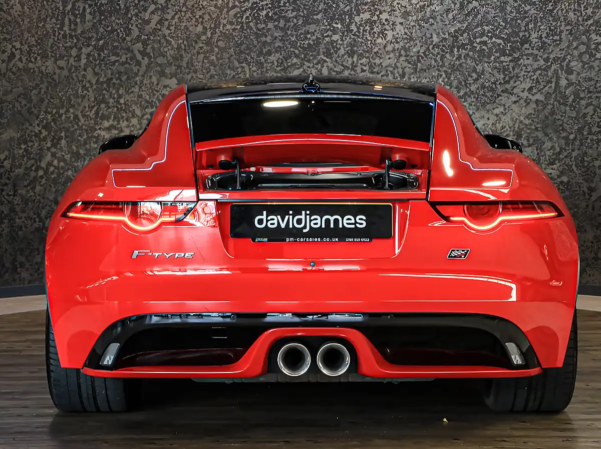 Used 2019 Jaguar F-Type Chequered Flag Red - Interior and Exterior details 8