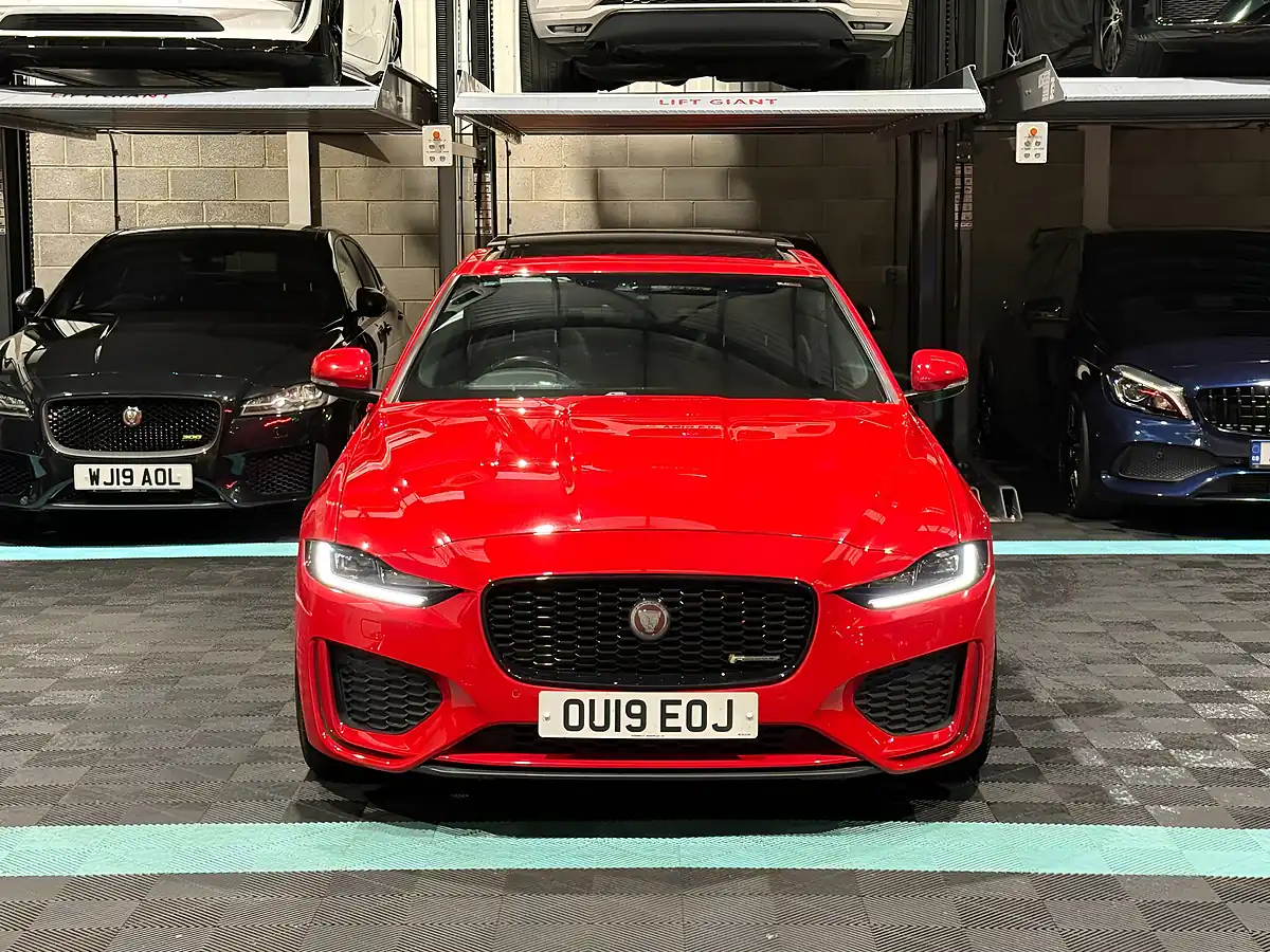 Used 2019 Jaguar Xe R-Dynamic Hse Red - Interior and Exterior details 4