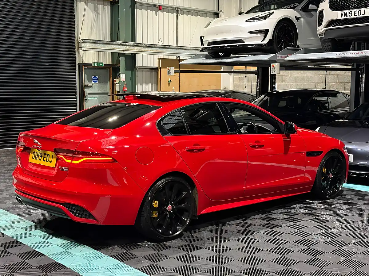 Used 2019 Jaguar Xe R-Dynamic Hse Red - Interior and Exterior details 9