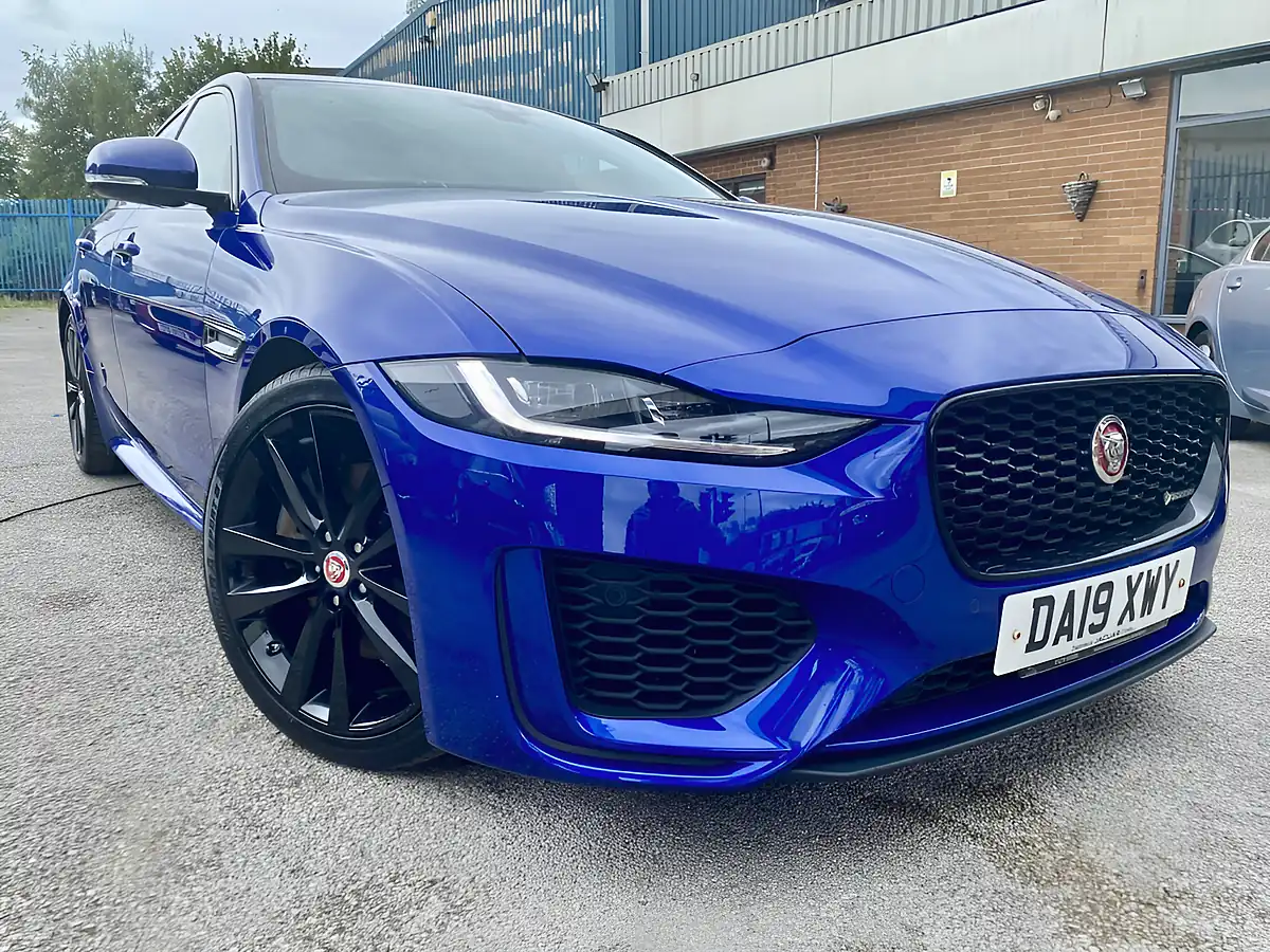 Used 2019 Jaguar Xe R-Dynamic S Blue - Front View