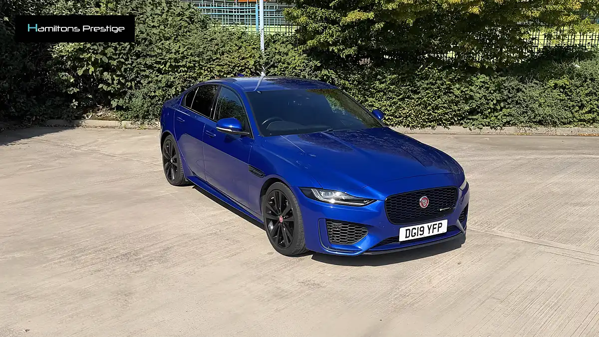 Used 2019 Jaguar Xe R-Dynamic S Caesium Blue - Front View