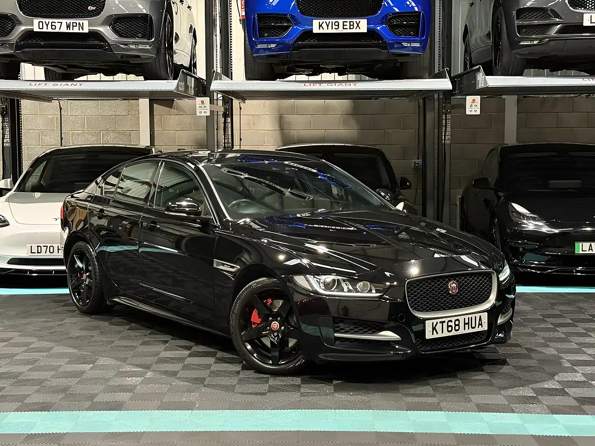 Used 2019 Jaguar Xe R-Sport Black - Front View