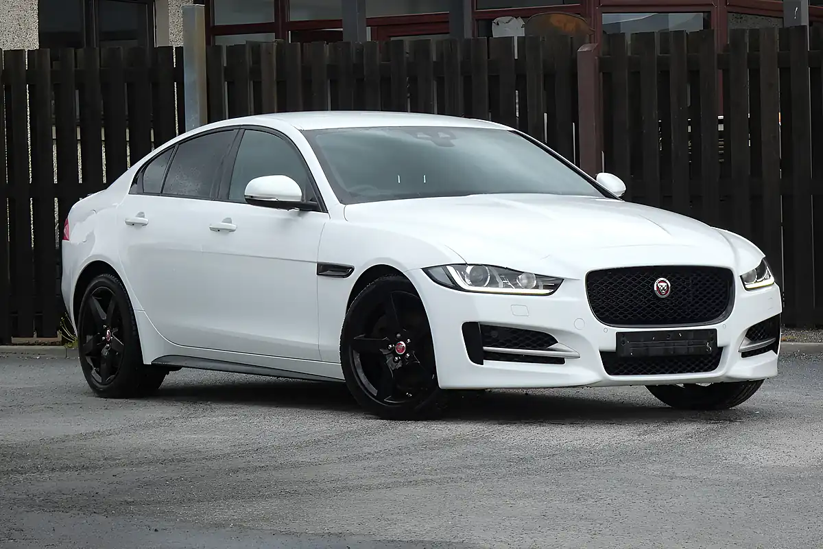 Used 2019 Jaguar Xe R-Sport White - Front View