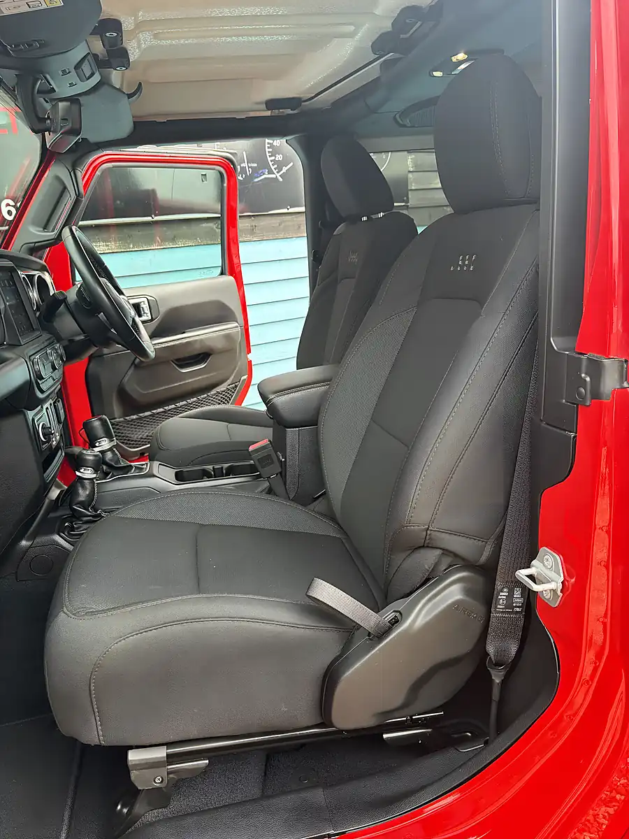 Used 2019 Jeep Wrangler Sahara Firecracker Red - Interior and Exterior details 9