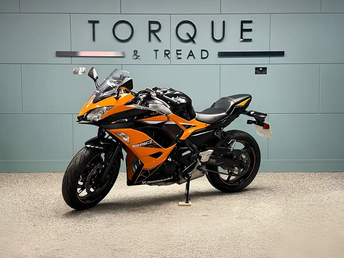 Used 2019 Kawasaki Ninja 650 Super Sports Orange - Interior and Exterior details 9