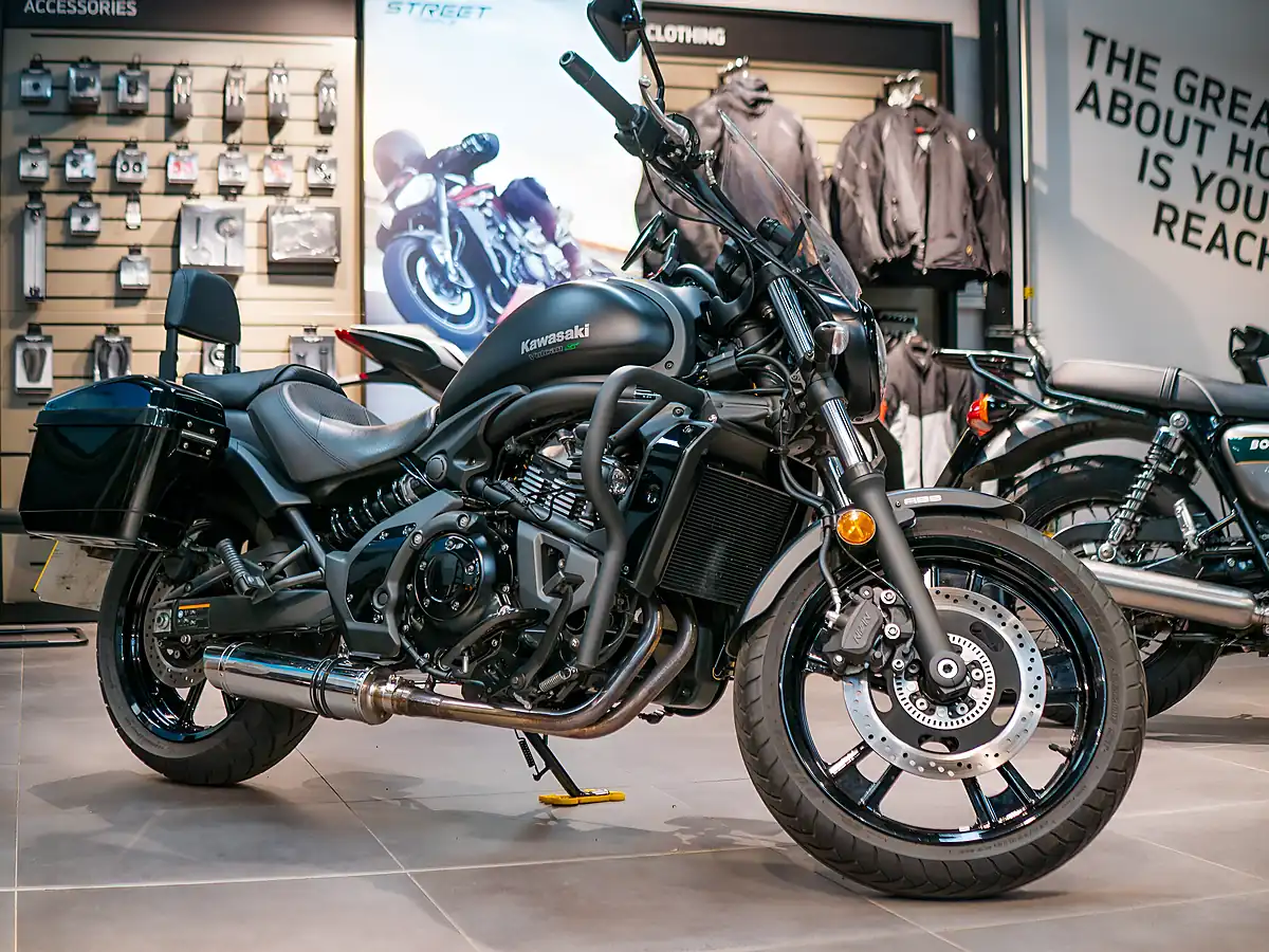 Used 2019 Kawasaki Vulcan S Metallic Matte Covert Green - Front View