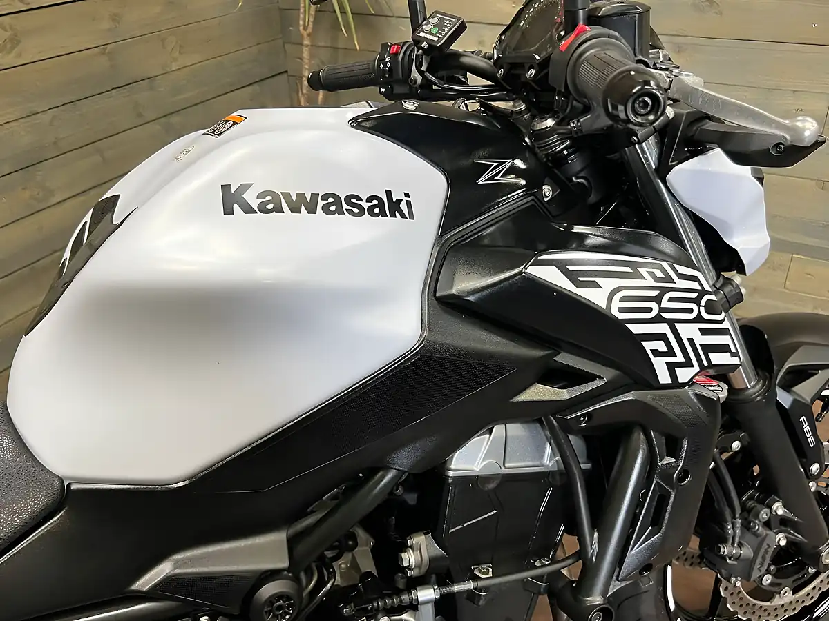 Used 2019 Kawasaki Z650 Supernaked White - Interior and Exterior details 5