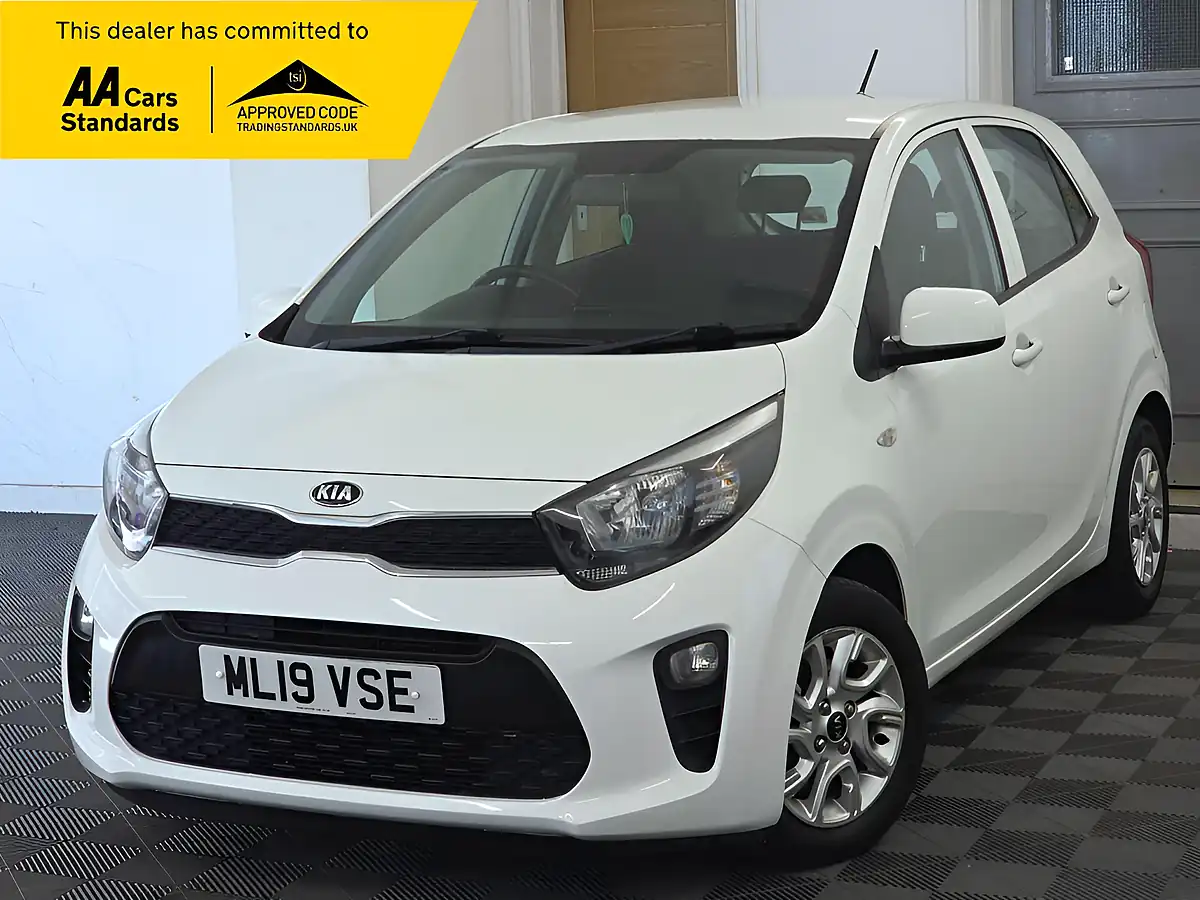 Used 2019 Kia Picanto 2 White - Front View