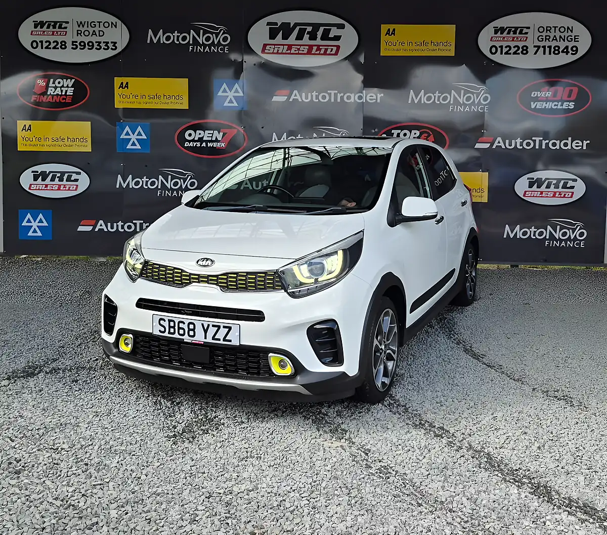 Used 2019 Kia Picanto X Line S White - Front View