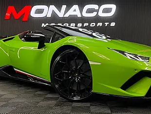 Used 2019 Lamborghini Huracan Performante Spyder Green - Interior and Exterior details 2