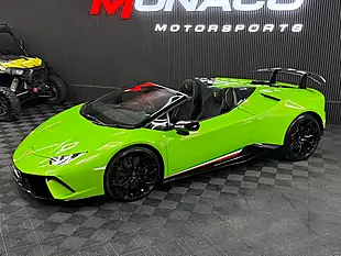 Used 2019 Lamborghini Huracan Performante Spyder Green - Interior and Exterior details 3
