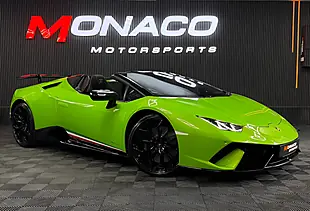 Used 2019 Lamborghini Huracan Performante Spyder Green - Interior and Exterior details 6