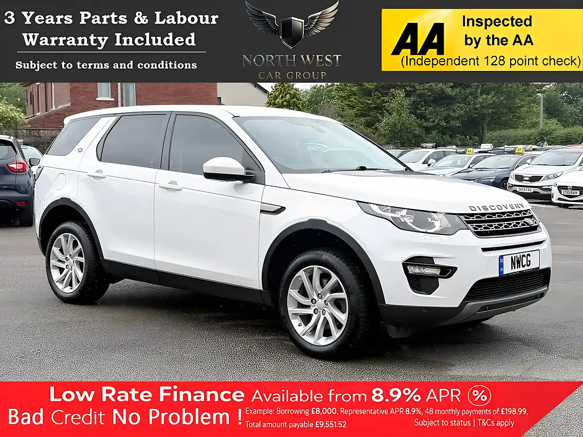 Used 2019 Land Rover Discovery Sport Se Tech White - Front View