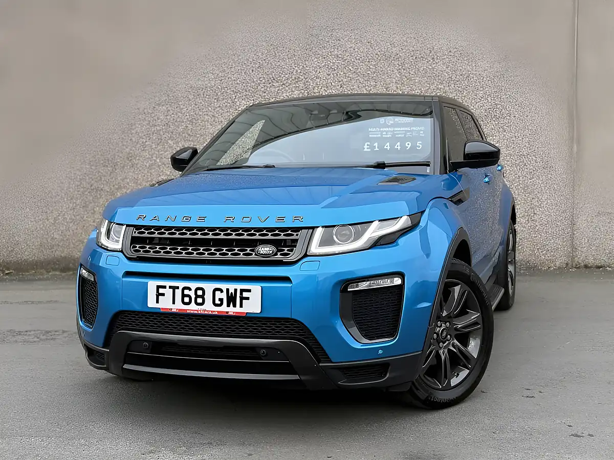 Used 2019 Land Rover Range Rover Evoque Landmark Blue - Front View