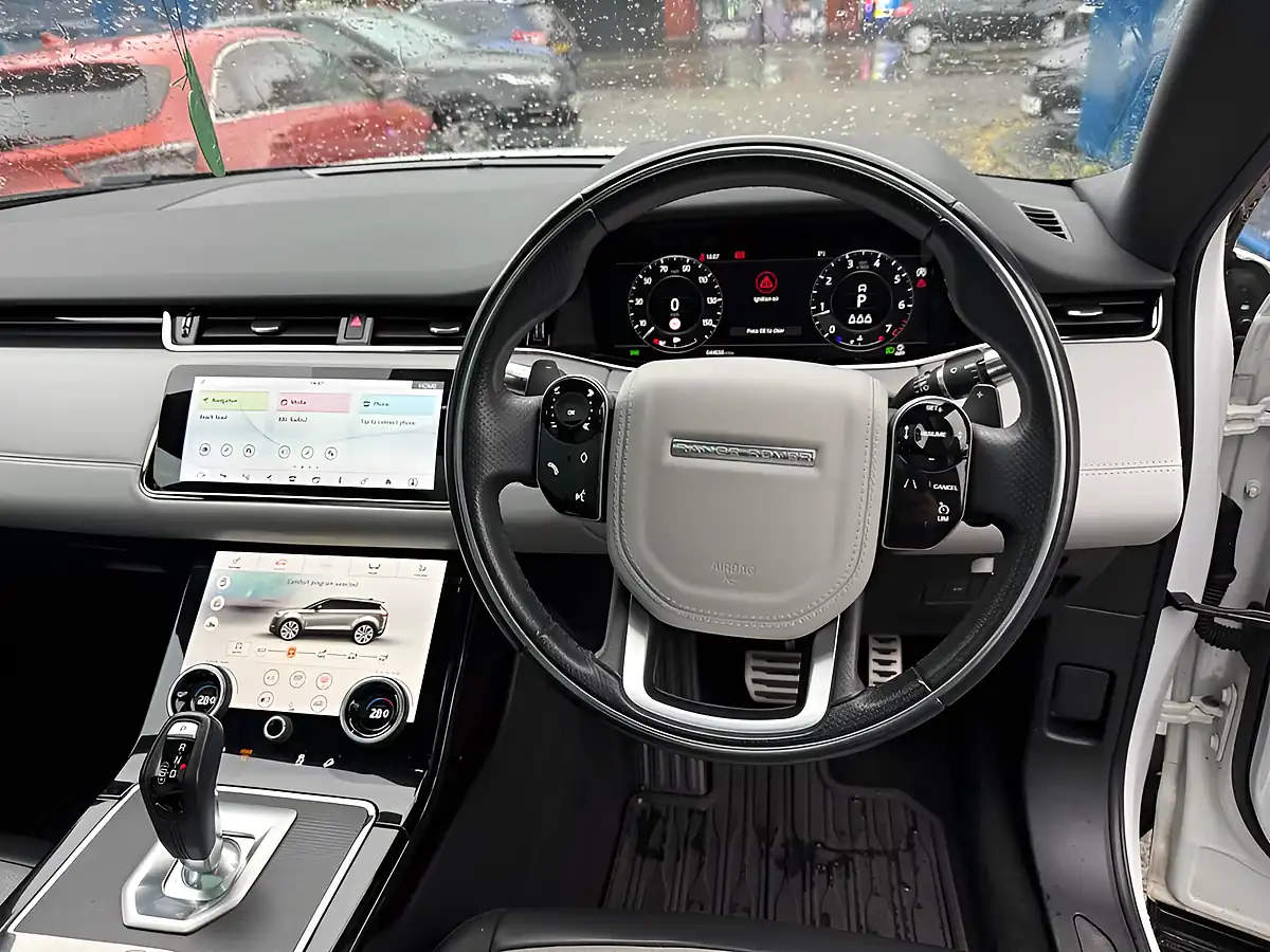 Used 2019 Land Rover Range Rover Evoque R-Dynamic Hse White - Interior and Exterior details 13