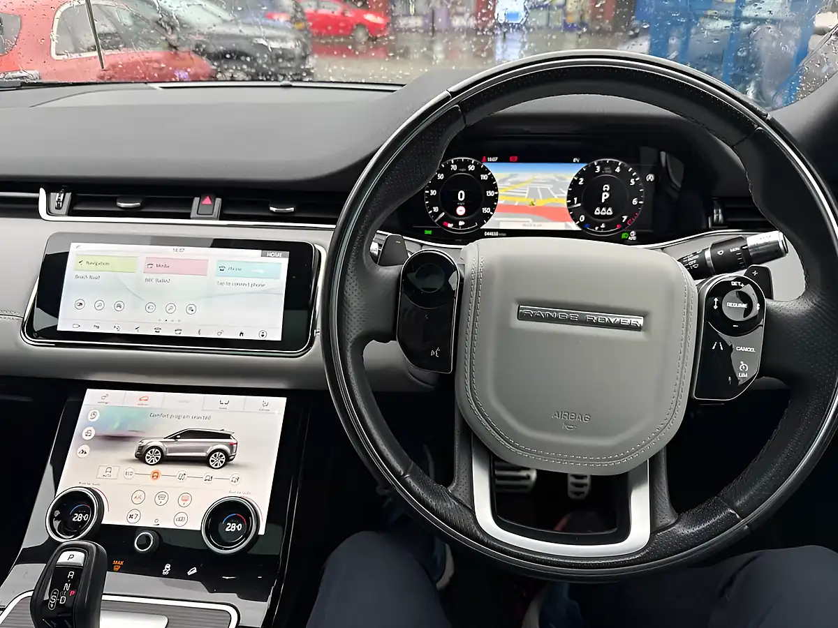 Used 2019 Land Rover Range Rover Evoque R-Dynamic Hse White - Interior and Exterior details 14