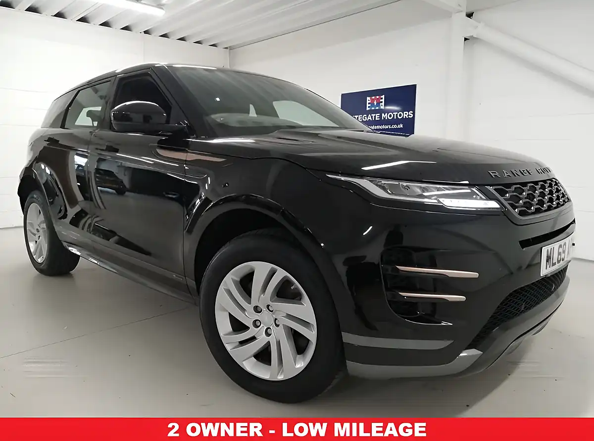 Used 2019 Land Rover Range Rover Evoque R-Dynamic S Black - Front View