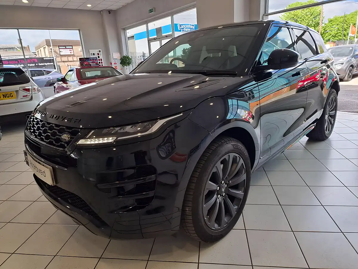 Used 2019 Land Rover Range Rover Evoque R-Dynamic S Black - Front View