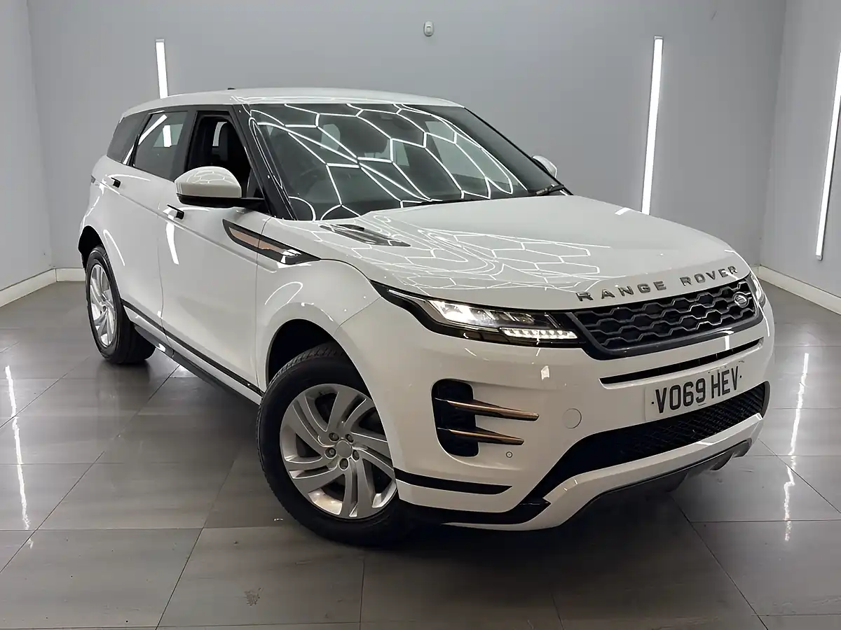 Used 2019 Land Rover Range Rover Evoque R-Dynamic S Fuji White - Front View