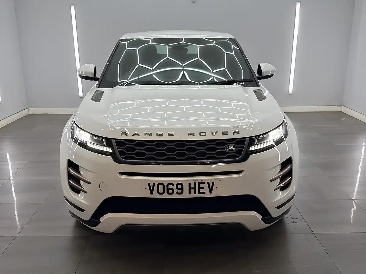 Used 2019 Land Rover Range Rover Evoque R-Dynamic S Fuji White - Interior and Exterior details 2