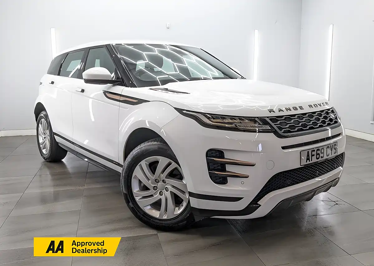 Used 2019 Land Rover Range Rover Evoque R-Dynamic S Fuji White - Front View