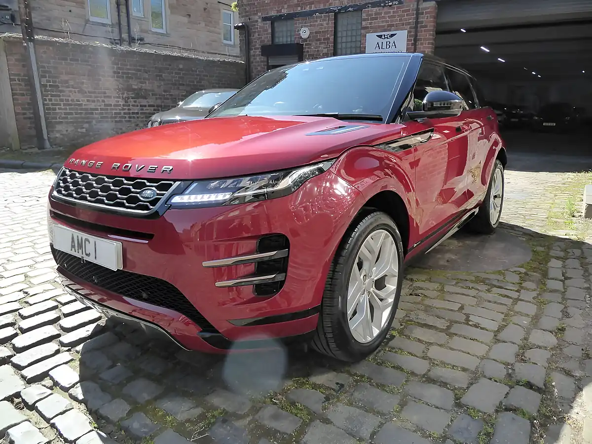 Used 2019 Land Rover Range Rover Evoque R-Dynamic S Red - Interior and Exterior details 3