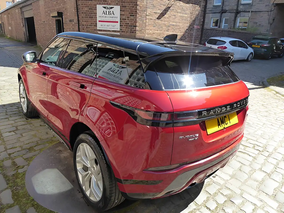 Used 2019 Land Rover Range Rover Evoque R-Dynamic S Red - Interior and Exterior details 4