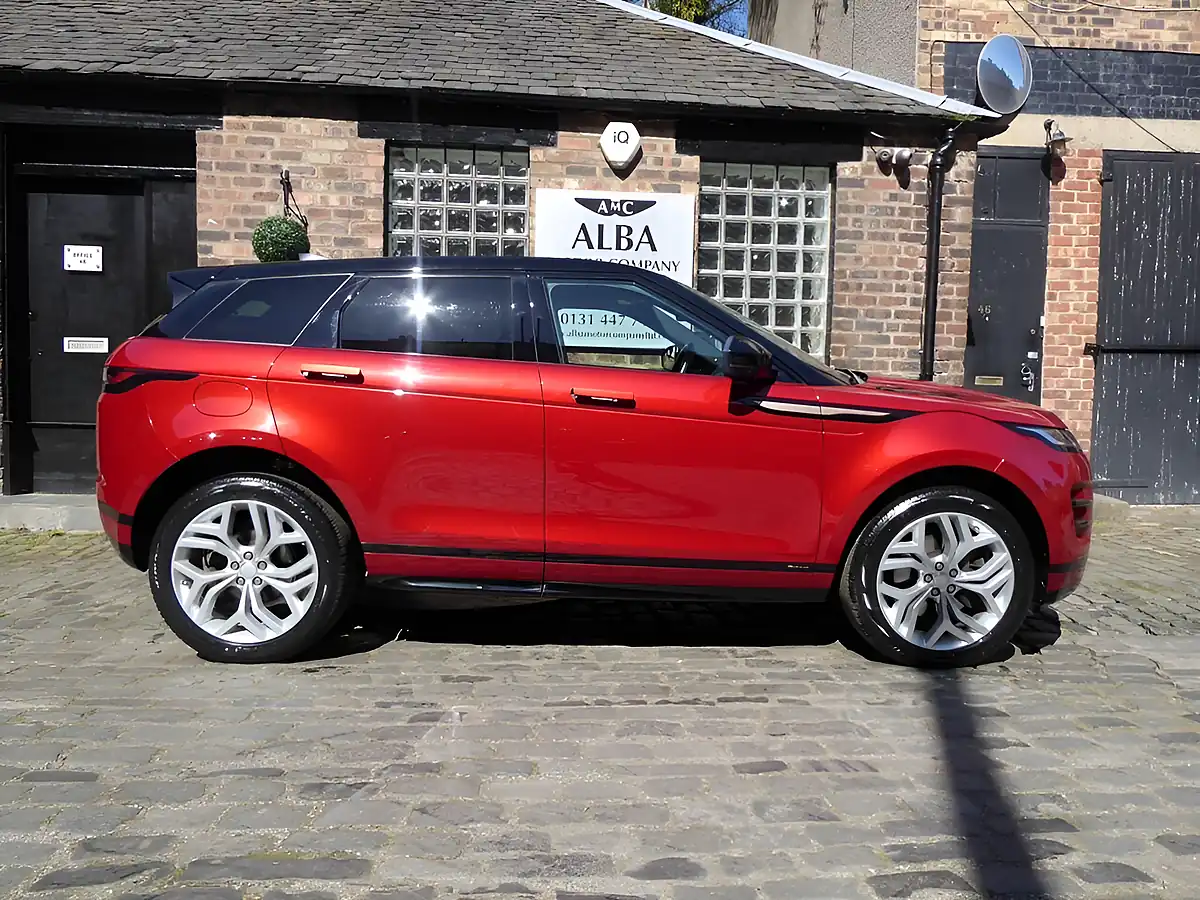 Used 2019 Land Rover Range Rover Evoque R-Dynamic S Red - Interior and Exterior details 7