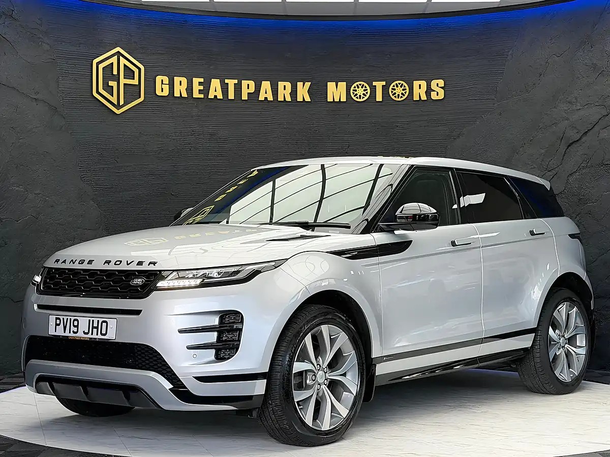 Used 2019 Land Rover Range Rover Evoque R-Dynamic S Silver - Front View