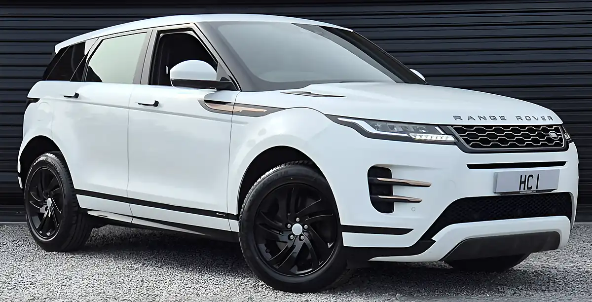 Used 2019 Land Rover Range Rover Evoque R-Dynamic S White - Front View