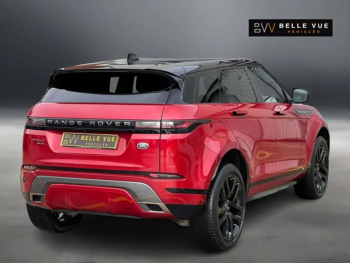 Used 2019 Land Rover Range Rover Evoque R-Dynamic Se Firenze Red - Interior and Exterior details 4