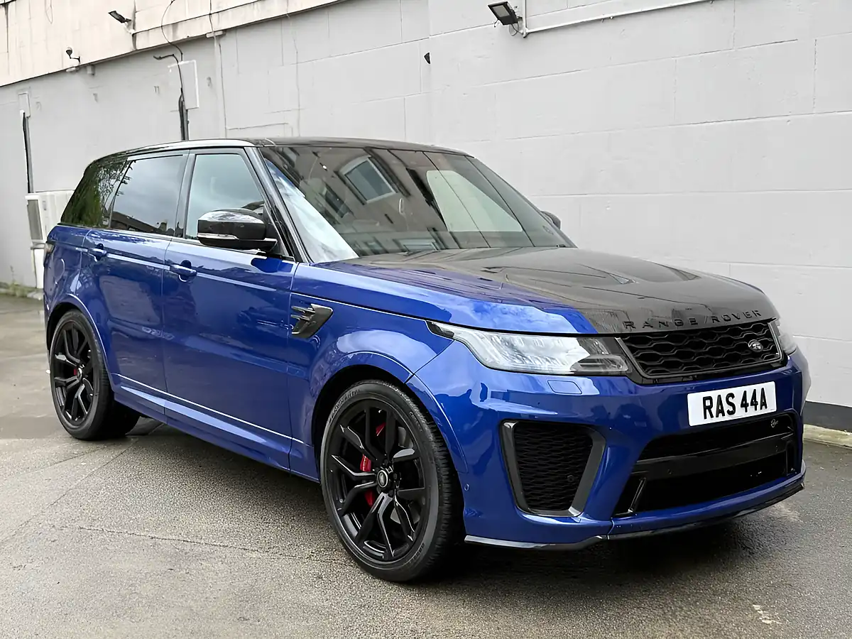 Used 2019 Land Rover Range Rover Sport Svr Blue - Front View