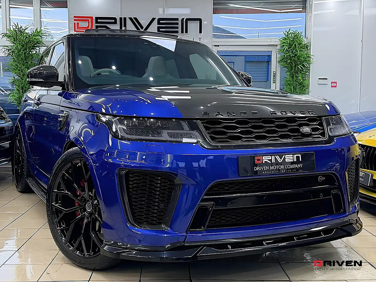 Used 2019 Land Rover Range Rover Sport Svr Blue - Front View