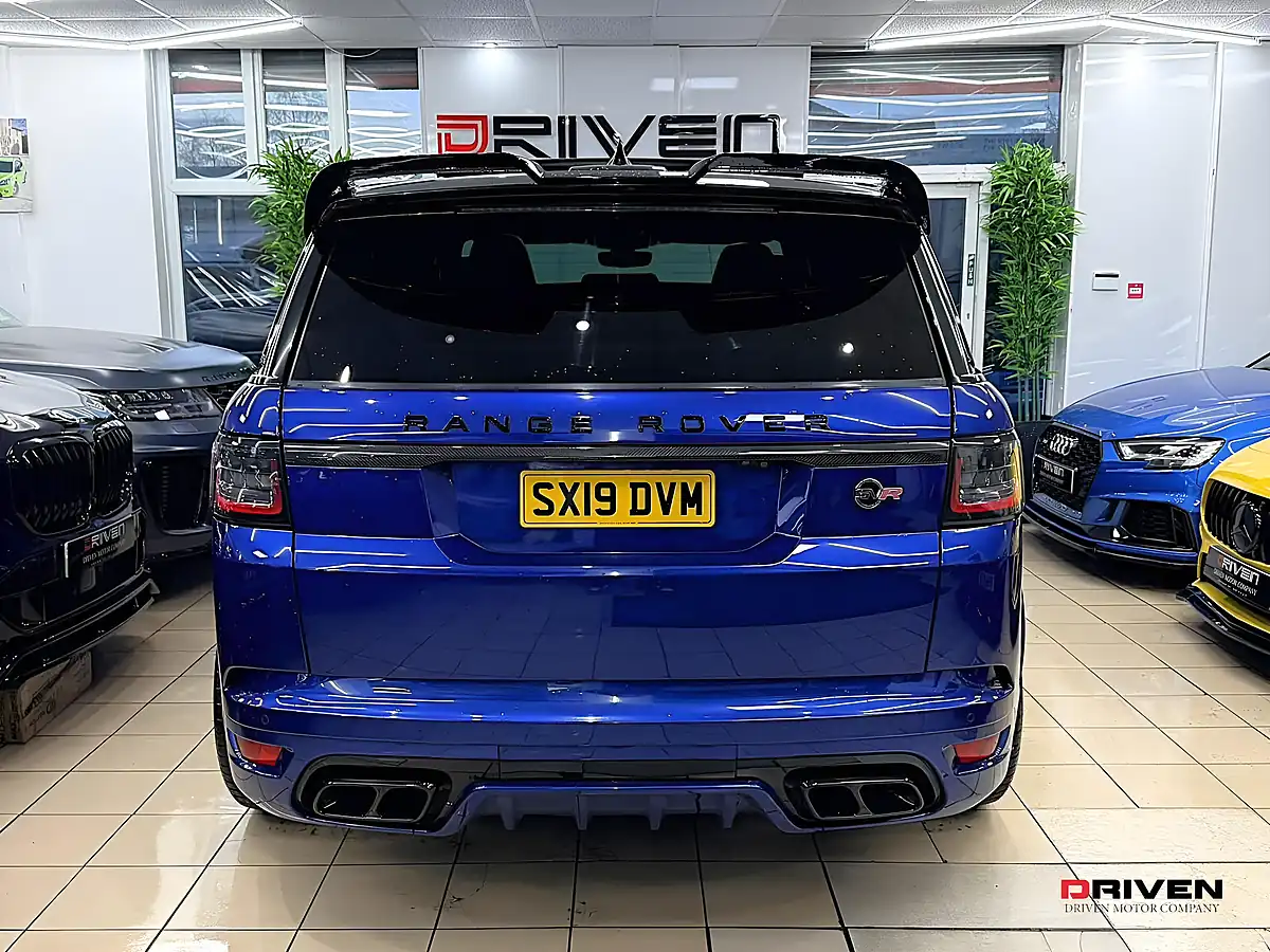 Used 2019 Land Rover Range Rover Sport Svr Blue - Interior and Exterior details 12