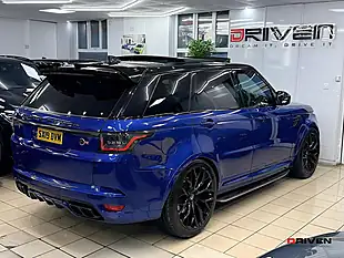 Used 2019 Land Rover Range Rover Sport Svr Blue - Interior and Exterior details 13