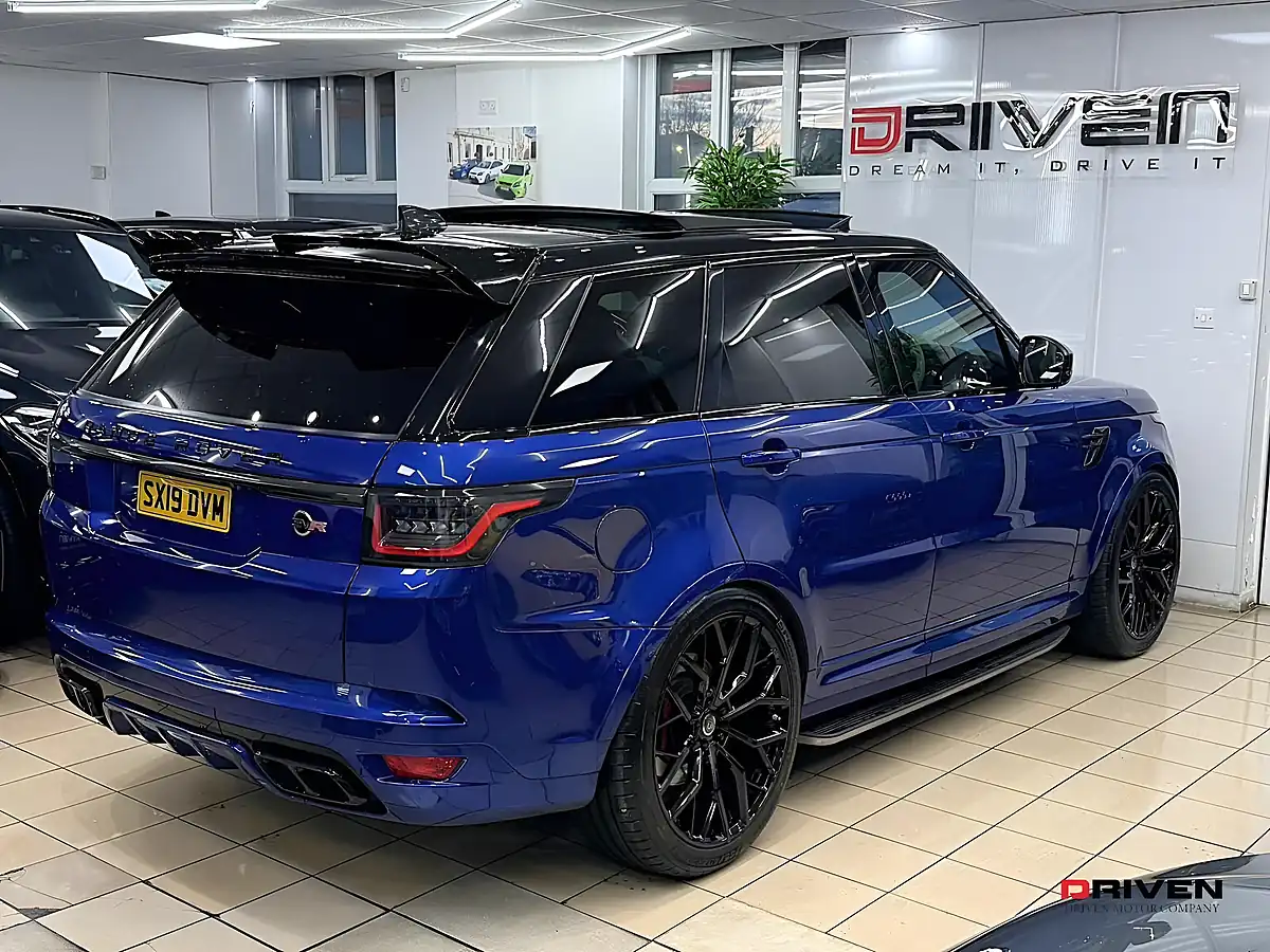 Used 2019 Land Rover Range Rover Sport Svr Blue - Interior and Exterior details 13