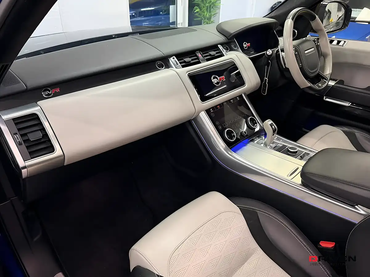 Used 2019 Land Rover Range Rover Sport Svr Blue - Interior and Exterior details 15