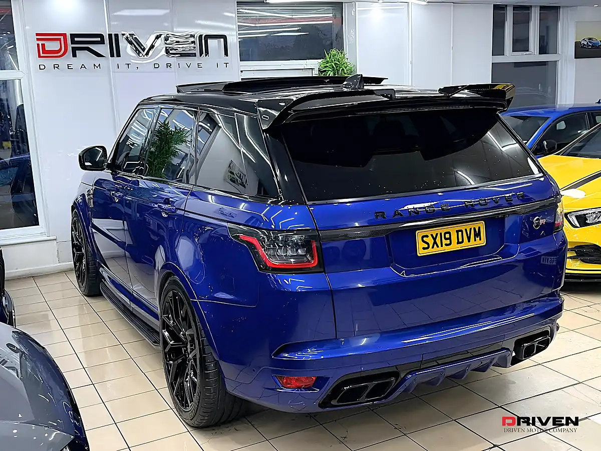 Used 2019 Land Rover Range Rover Sport Svr Blue - Interior and Exterior details 2