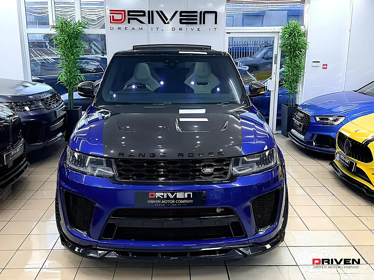 Used 2019 Land Rover Range Rover Sport Svr Blue - Interior and Exterior details 3