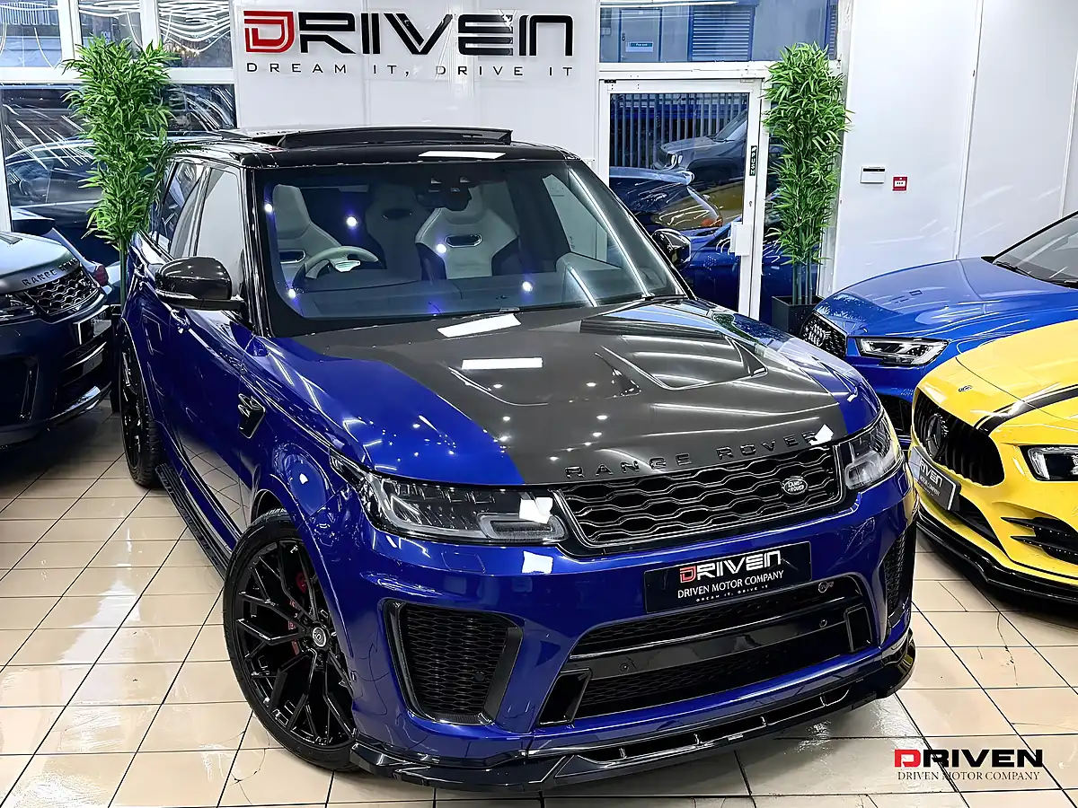 Used 2019 Land Rover Range Rover Sport Svr Blue - Interior and Exterior details 5