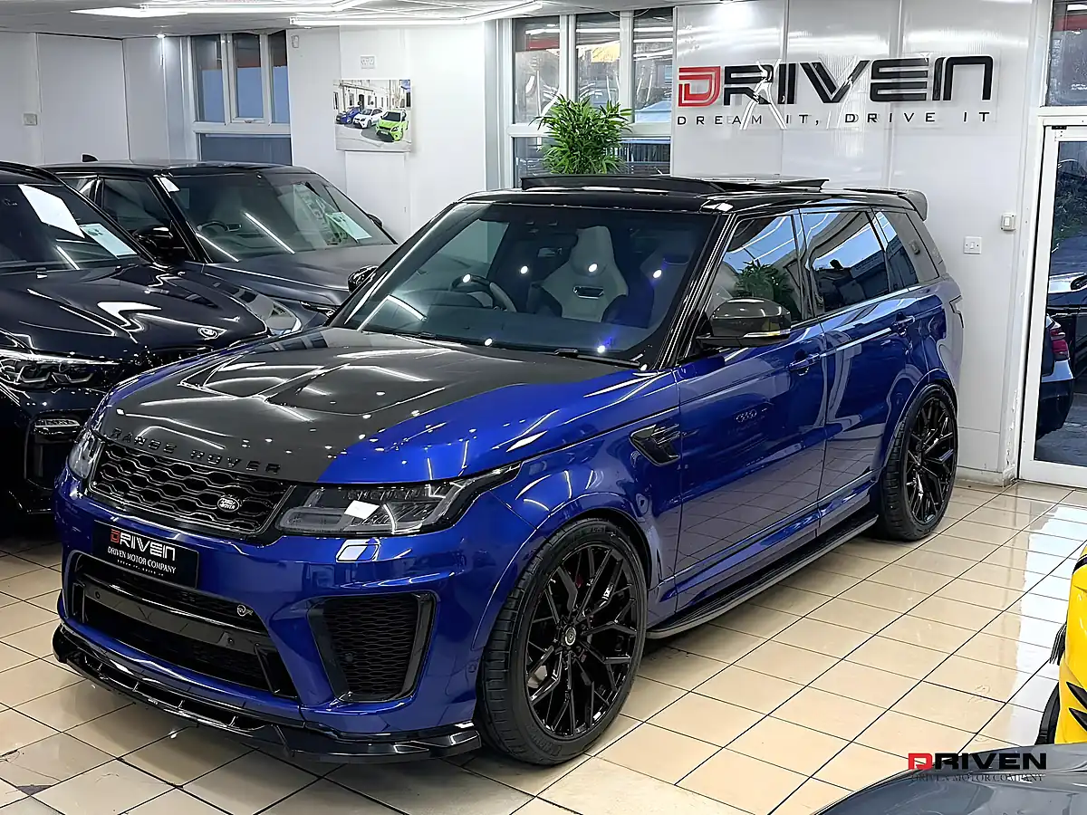 Used 2019 Land Rover Range Rover Sport Svr Blue - Interior and Exterior details 6